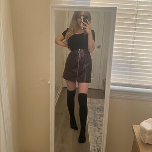 TopShop high waisted Maroon /  Burgundy Skirt
